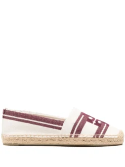 Women Tory Burch Logo-embroidered Flat Espadrilles