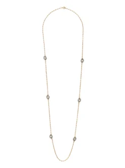 Women Tory Burch Roxanne Carabiner Crystal-embellished Necklace