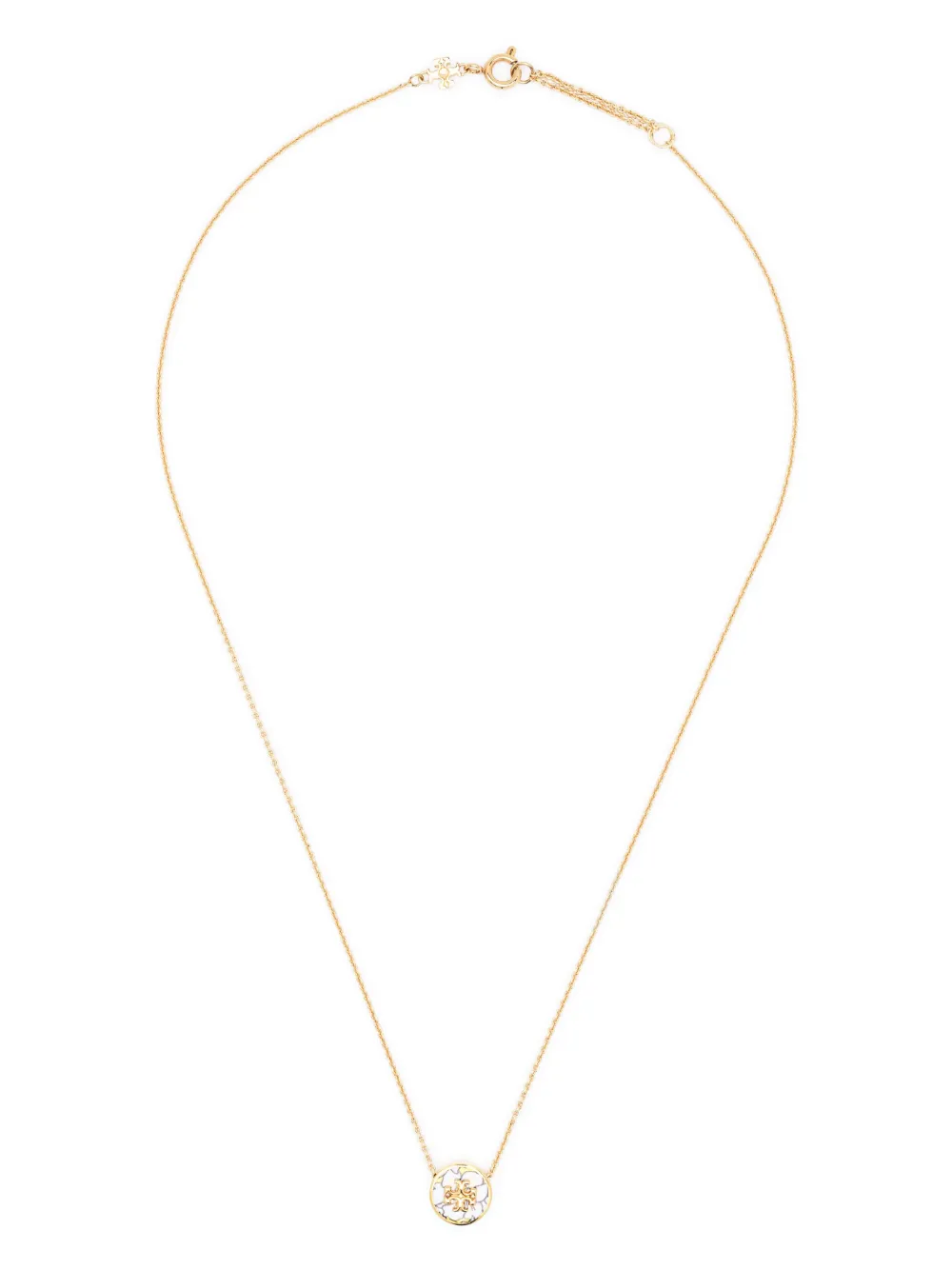 Women Tory Burch Kira Floral-pendant Necklace - Image 3