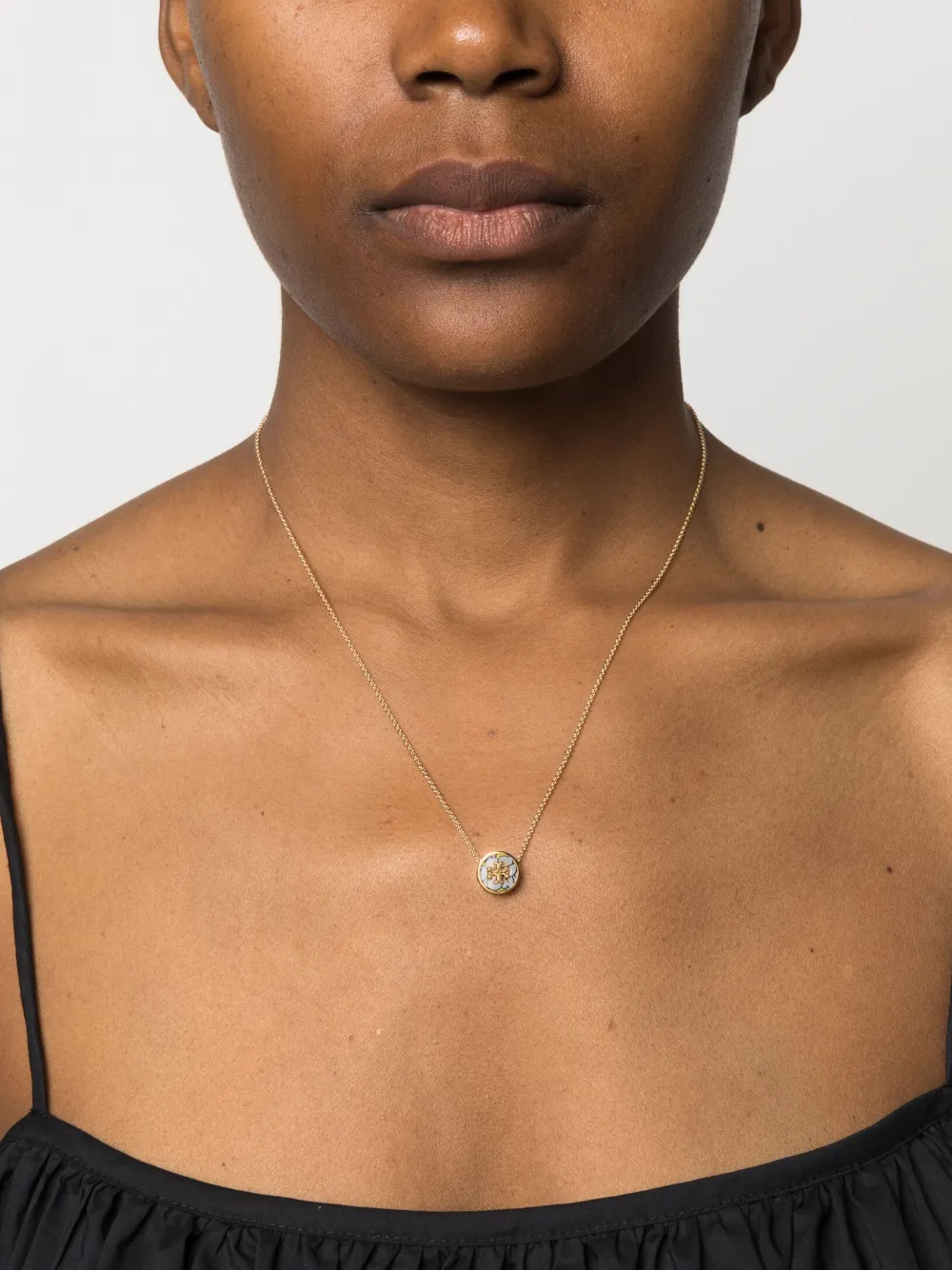 Women Tory Burch Kira Floral-pendant Necklace - Image 2