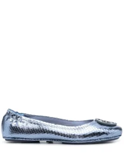 Women Tory Burch Minnie Leather Ballerina Shoes