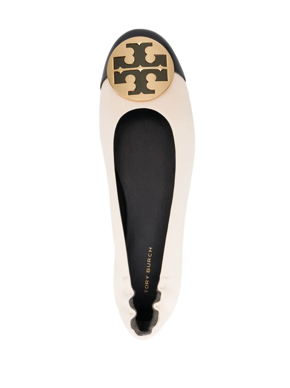 Women Tory Burch Claire Leather Ballerina Shoes - Image 4
