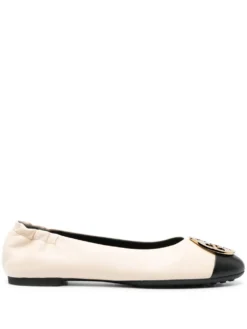Women Tory Burch Claire Leather Ballerina Shoes