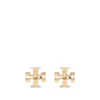 Women Tory Burch Double T-motif Polished Earrings