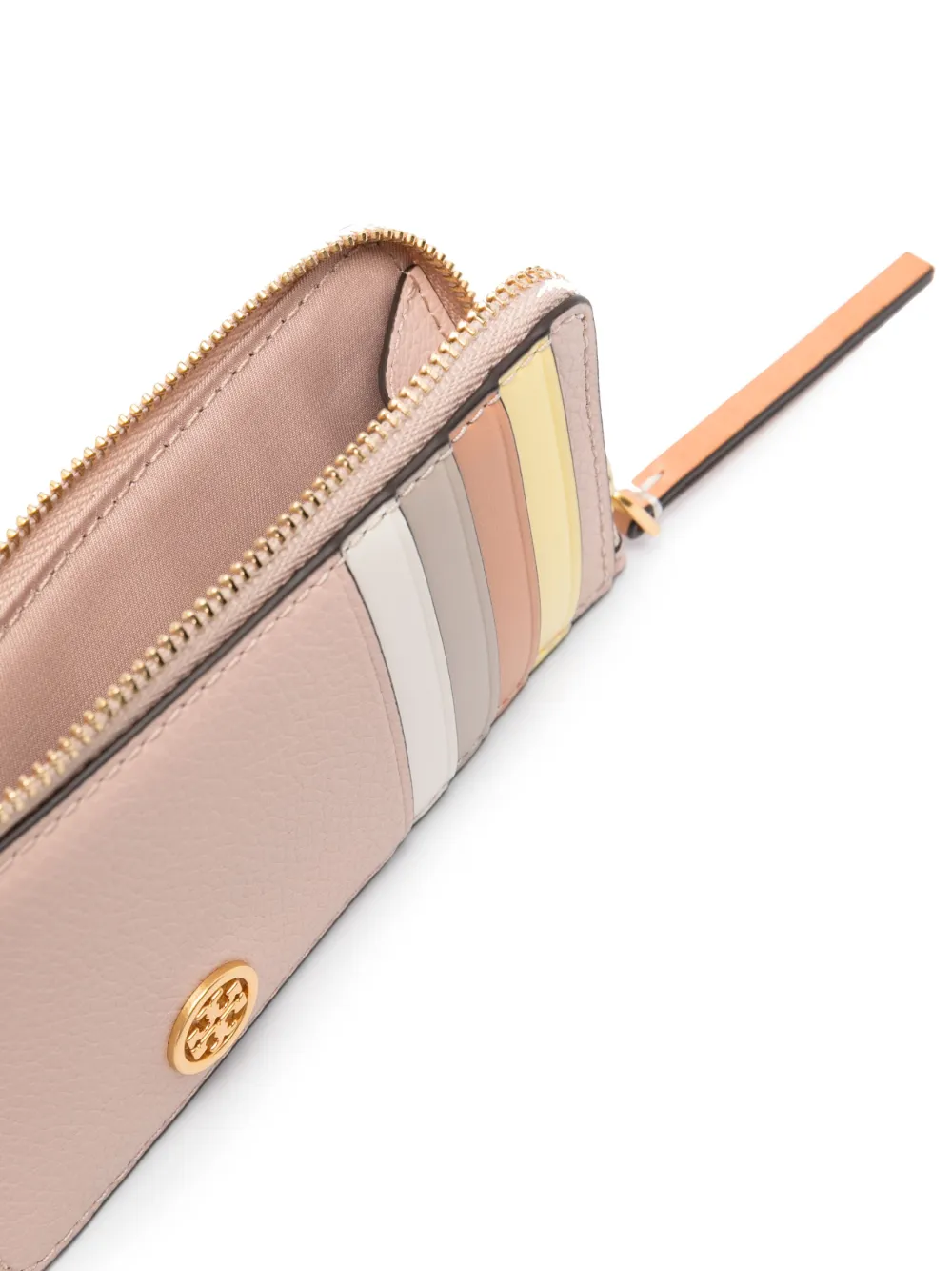 Women Tory Burch Robinson Leather Cardholder - Image 3