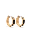 Women Tory Burch Miller Logo-plaque Hoop Earrings
