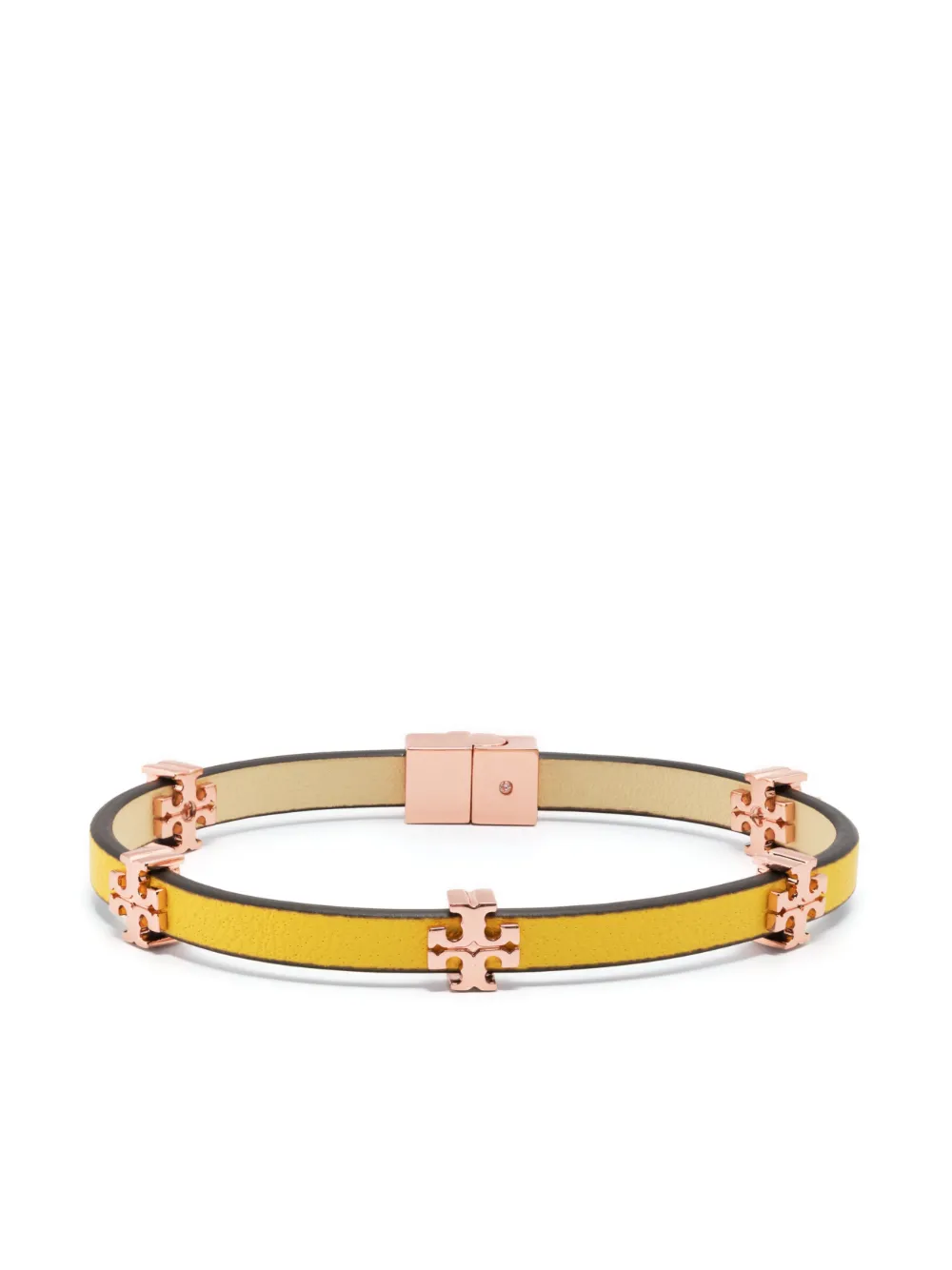 Women Tory Burch Eleanor Logo-stud Leather Bracelet