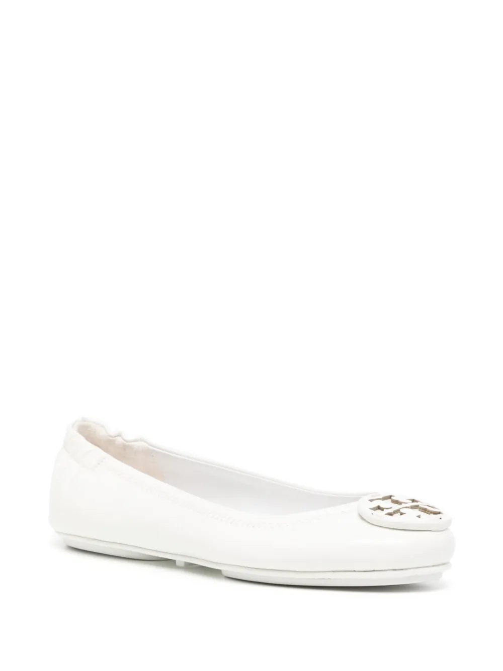 Women Tory Burch Logo-plaque Detail Ballerina Shoes - Image 2