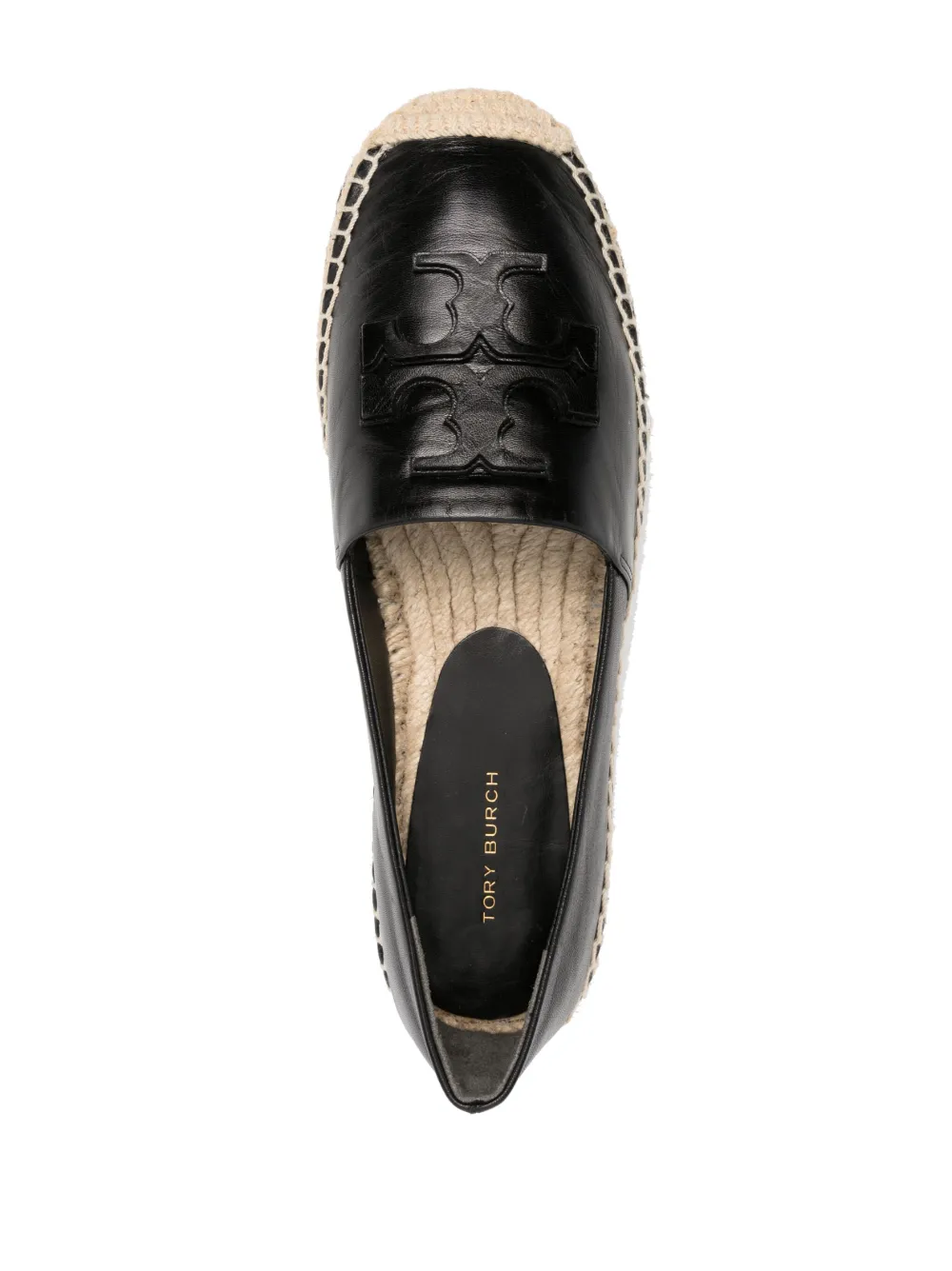 Women Tory Burch Logo-patch Leather Espadrilles - Image 4