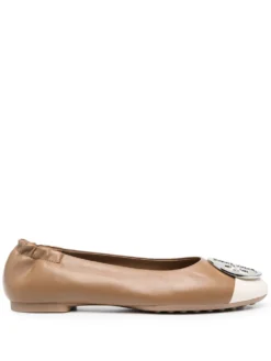 Women Tory Burch Claire Leather Ballerina Shoes