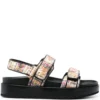 Women Tory Burch Bouclé-design Touch-strap Sandals
