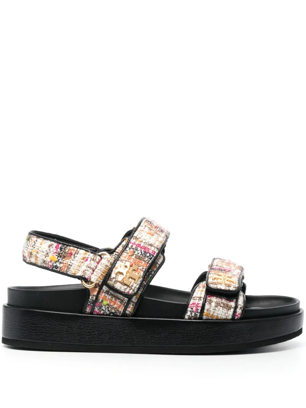 Women Tory Burch Bouclé-design Touch-strap Sandals