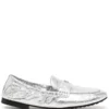 Women Tory Burch Metallic Leather Ballet Loafers