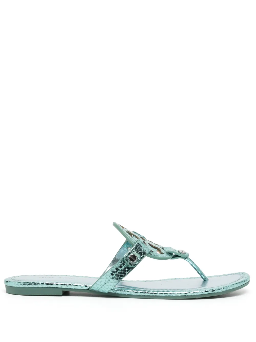 Women Tory Burch Miller Metallic T-bar Sandals