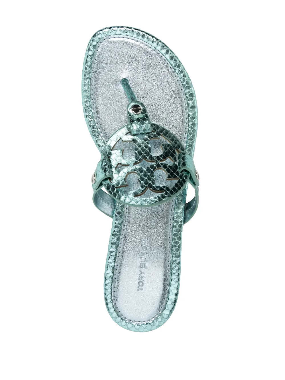 Women Tory Burch Miller Metallic T-bar Sandals - Image 4