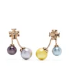 Women Tory Burch Kira Pearl Front-back Earrings