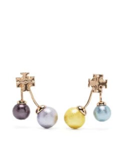 Women Tory Burch Kira Pearl Front-back Earrings