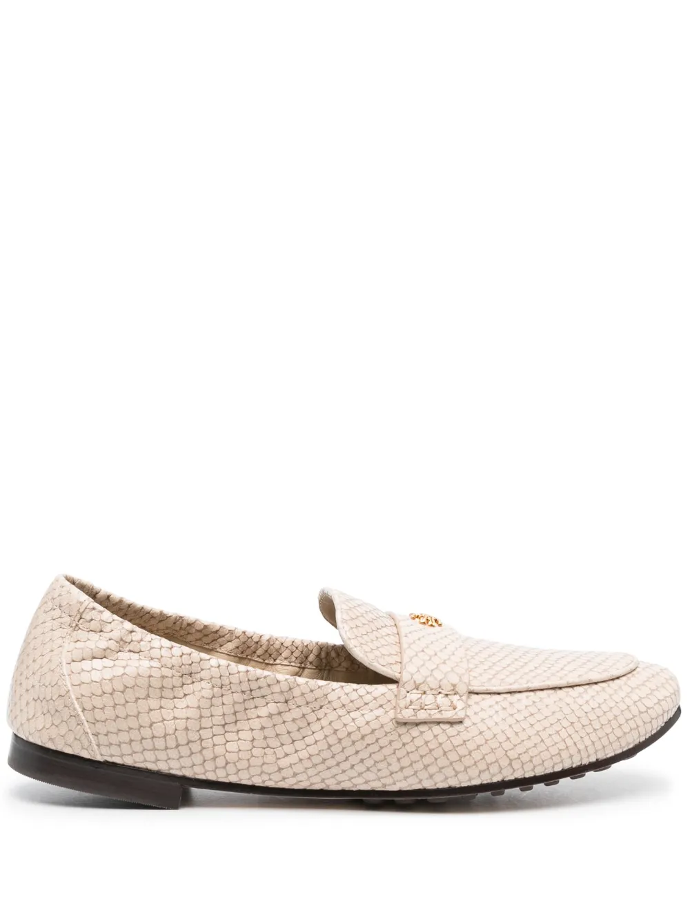 Women Tory Burch Logo-plaque Leather Ballerina Shoes